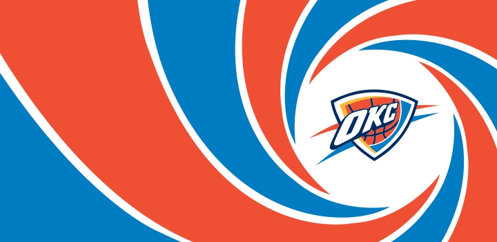 007 Oklahoma City Thunder logo vinyl decal